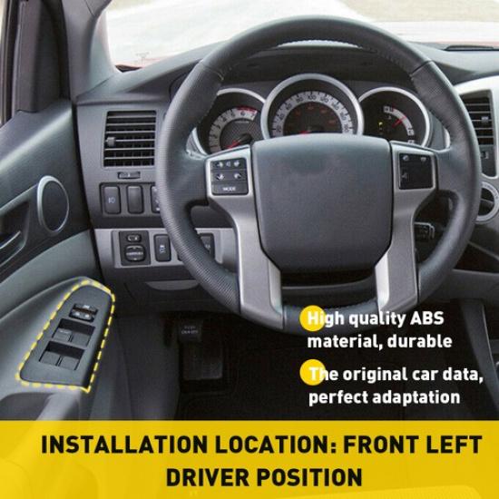 WINDOW SWITCH DOOR TRIM BEZEL MASTER LEFT PANEL FRONT Fit TOYOTA TACOMA 2012-15
