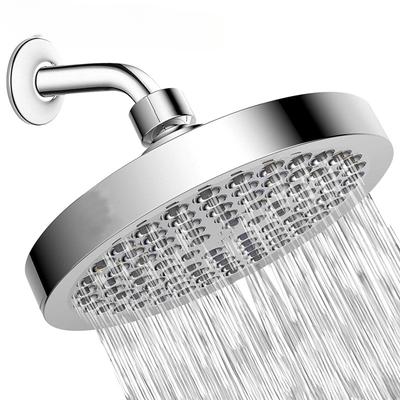 6-inch Showerhead, Pressurized Showerhead, Fully Electroplated Showerhead, Top , Bathroom, Bathhouse