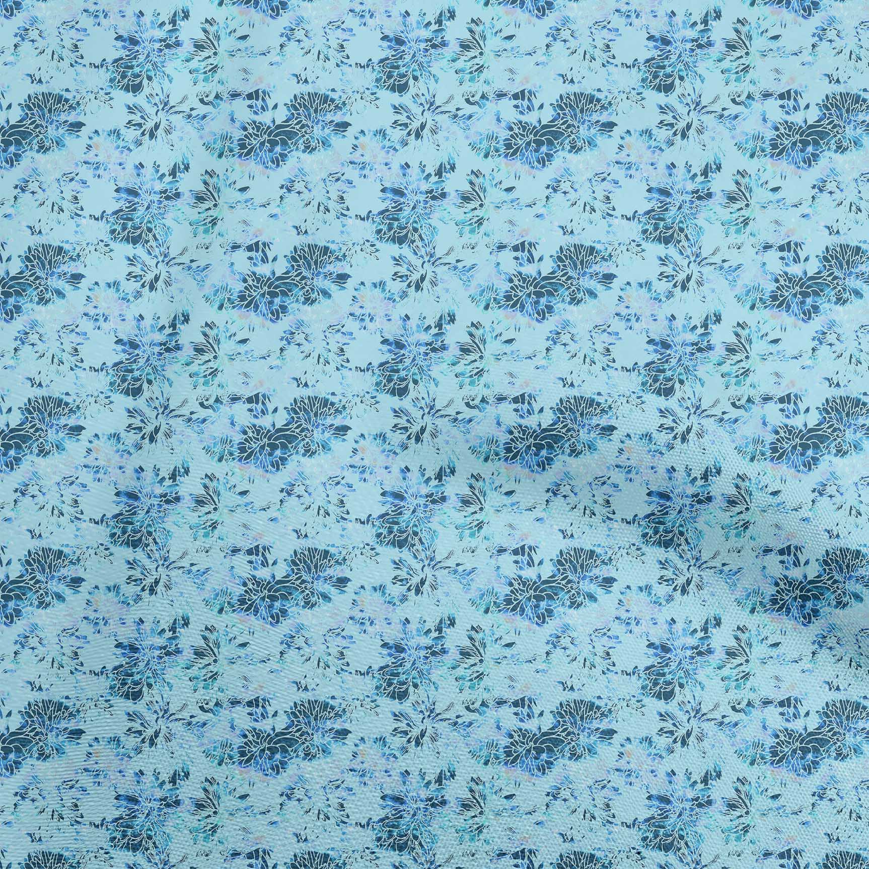 

oneOone Бавовняний поплін Dusty Pink Тканина Азіатська краватка та барвник Текстура для стьобання Принт Швейна тканина у дворі 42 дюйма 42 Inch Wide - Viscose Chiffon бірюзовий колір синій