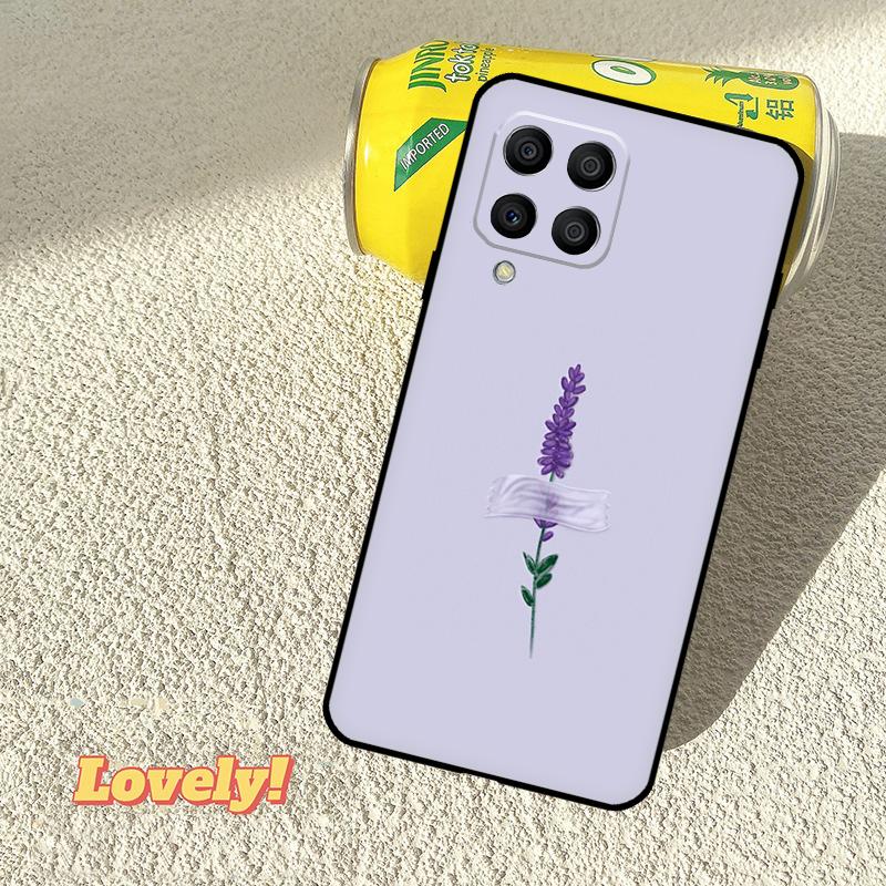 Lavender Purple Flowers Case For Samsung Galaxy M53 M16 M11 M21 M31 M35 M12 M13 M14 M15 M36 M56 M32 M52 M55 M34 M54