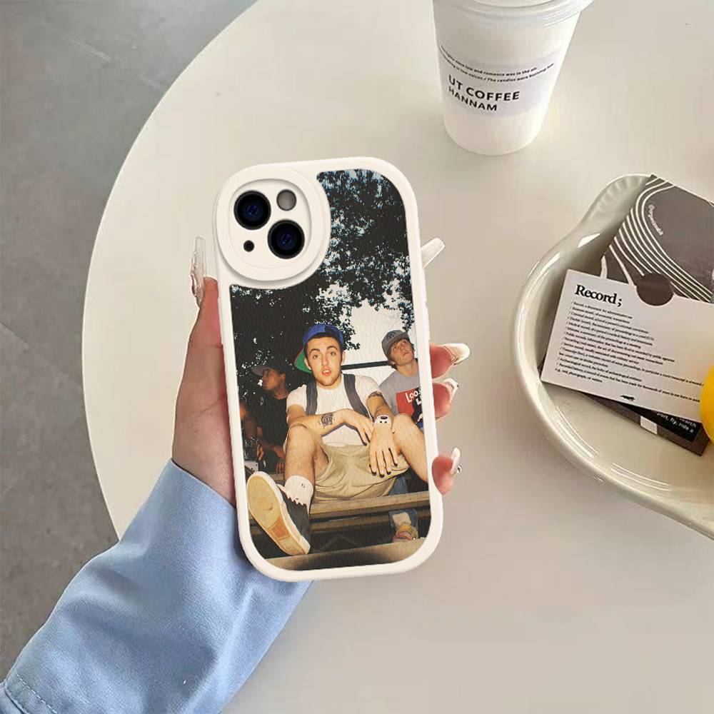 

Cool M-mac Miller Phone Case For IPhone 16 15 14 11 12 13 Pro Max Plus Back Leather Shell 12 pro max