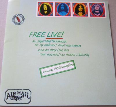 CD FREE  Free Live P32D25051 Island Records 1988 Japan Rock Used