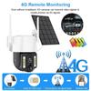 LS VISION Solar 4G SIM Card Smart Camera WiFi IP Outdoor Wireless Camara Waterproof CCTV Home Security Protection Built In Battery With Solar Panel