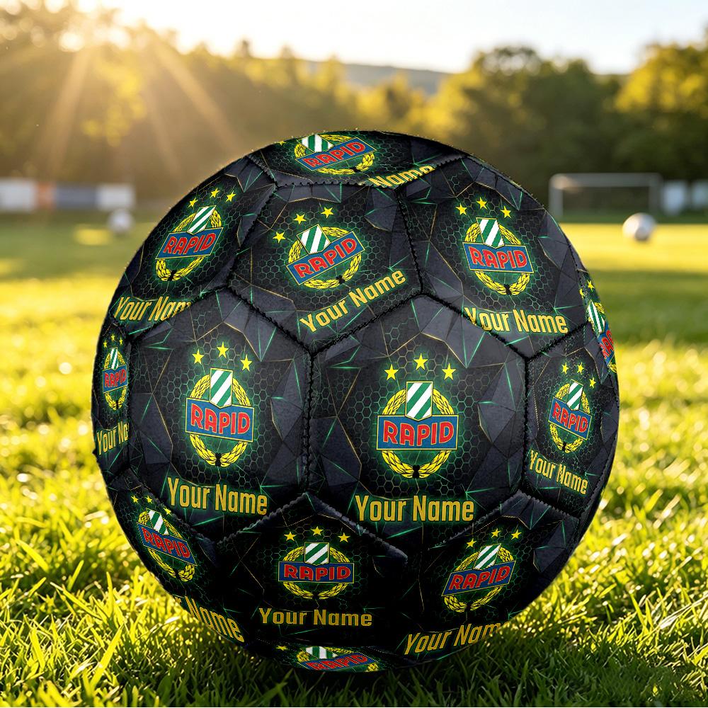 Personalized Size 5 Football Rapid Wien FC Pattern Outdoor Game Sports Ball Gift