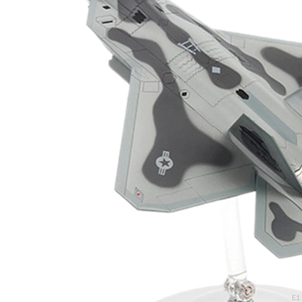 1/100 Fighter Model Airplane Tabletop Decor Simulation Plane Diecast Aircraft for
