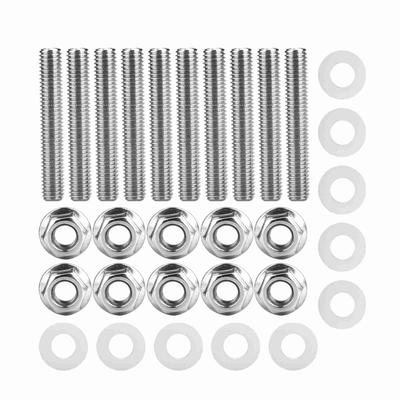 Stainless Steel Header Black Exhaust Manifold Head Stud Bolt Kit Bolts for Honda Acura
