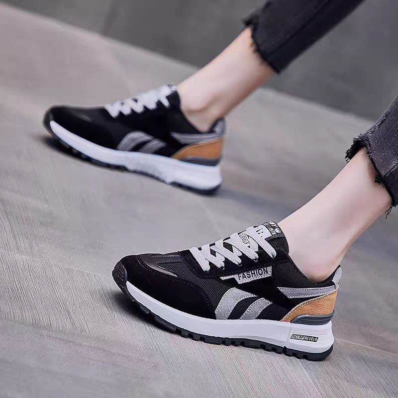 

Новые спортивные кроссовки Clunky для женщин, повседневные, универсальные, весна и осень, большие размеры, легкие, студенческие, аргановые, кроссовки 40