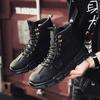 Waterproof Mens Snow Boots Winter Fur Padded Warm High Top Cotton Shoes Platform Non-slip Thicken Plush Ankle Boots Botas Hombre