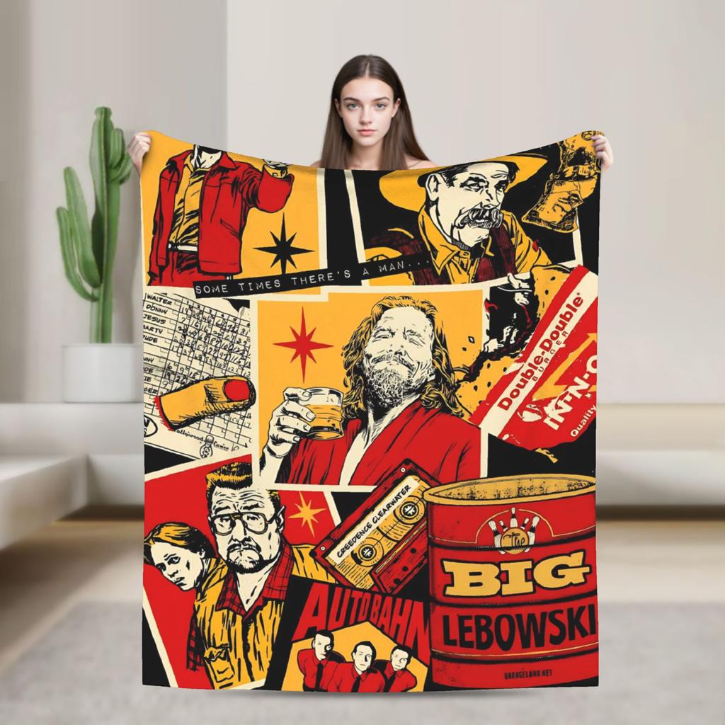The Big Lebowski  Blanket  Soft Comfortable Plush Throw Blanket For Bedroom Travel Office Flannel Bedspread Bed Cover