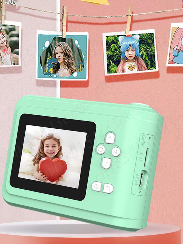 1080P Thermal Print Camera with Print Photo Paper Instant Photo Printing Camera USB Charging for 3-12 Year Old Girls Boys