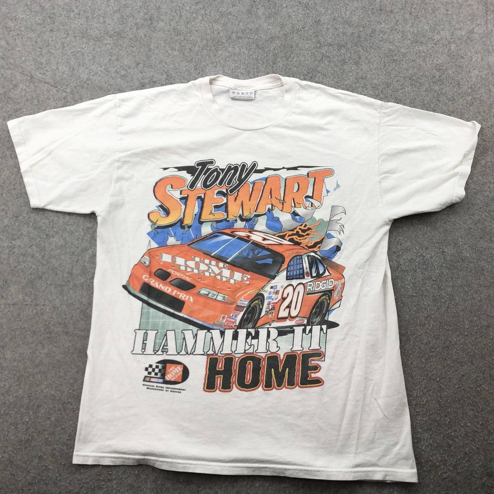 

Vintage Nascar Shirt Mens Large Tony Stewart Racing Home Depot 20 Pontiac 90s S