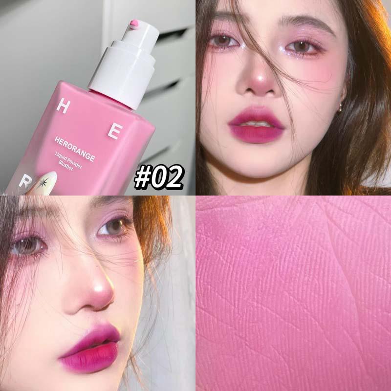 Herorange 4Colors Liquid Blush Pressed Blush Moisturizing Color Enhancing Face Eyes Lips Women S Makeup Create Rouge Blush Cream