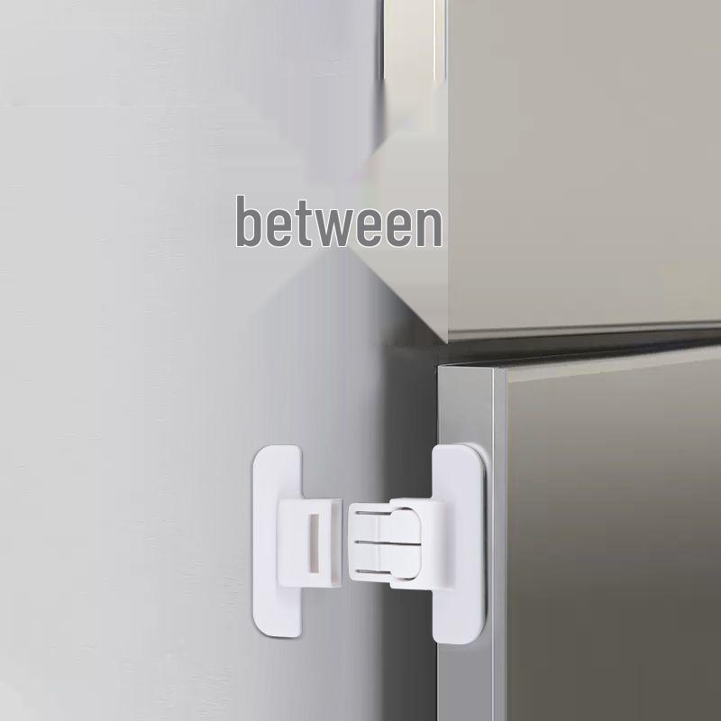 Self-Adhesive Childproof Safety Lock for Windows, Refrigerators, Cabinets, and Drawers