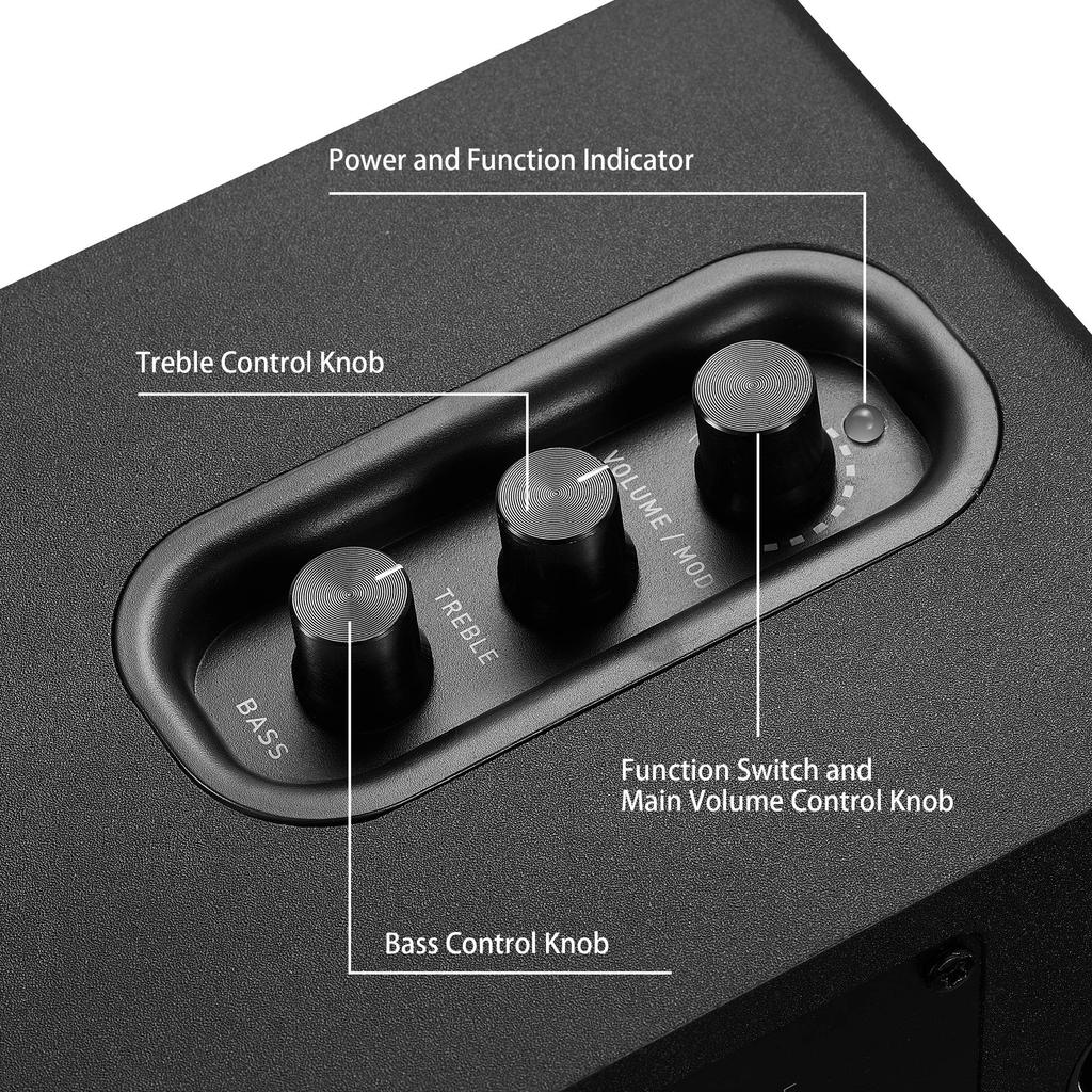 Sanyun SW208 Active Bluetooth Bookshelf Speakers 60W Carbon Fiber Speaker Unit DAC Dynamic 3D Surround Sound Computer PC Monitor Gaming Speakers 3"