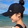 Cotton Sun Hat Letter Embroidery Peaked Cap Versatile Empty Top Baseball Cap  Sports