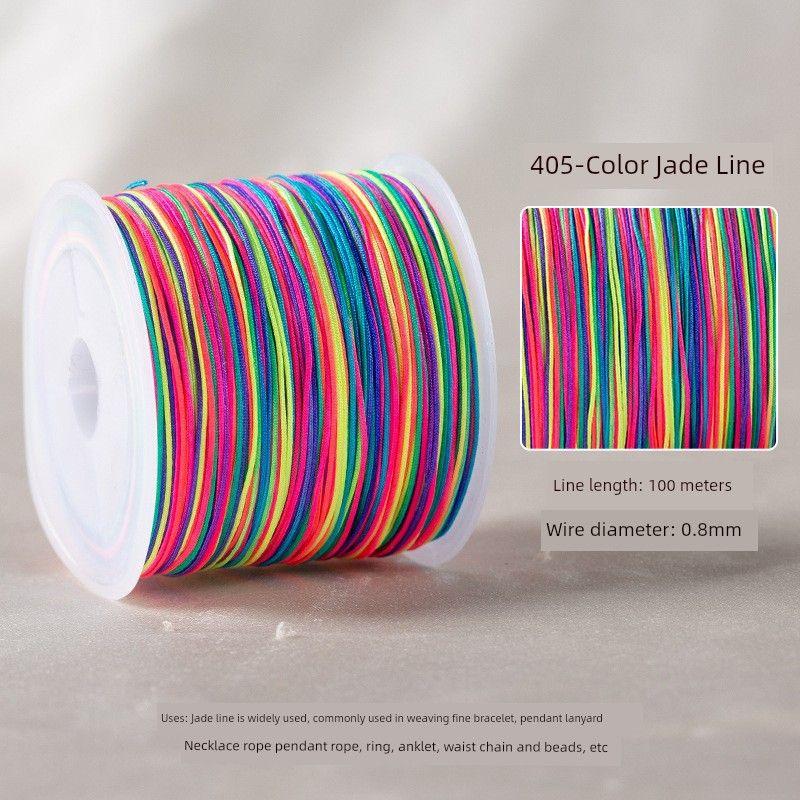 Thread DIY Woven Red Carrying Strap Dragon Boat Festival Five-Color Rope Bracelet Braid Rope Necklace Diamond Beaded Thread Five-Color Thread