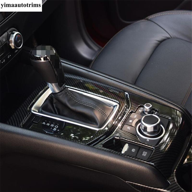 LHD RHD Car Gear Shift Shifter Box Panel Cover Trim Stainless Steel / ABS Accessories Interior For Mazda CX-5 CX5 2017 - 2024