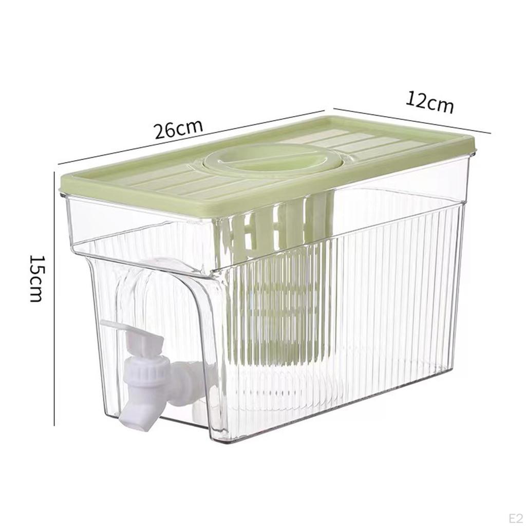 Beverage Dispenser Water Pitcher Storage Iced Juice Lemonade Kettle Portable Jug Drink