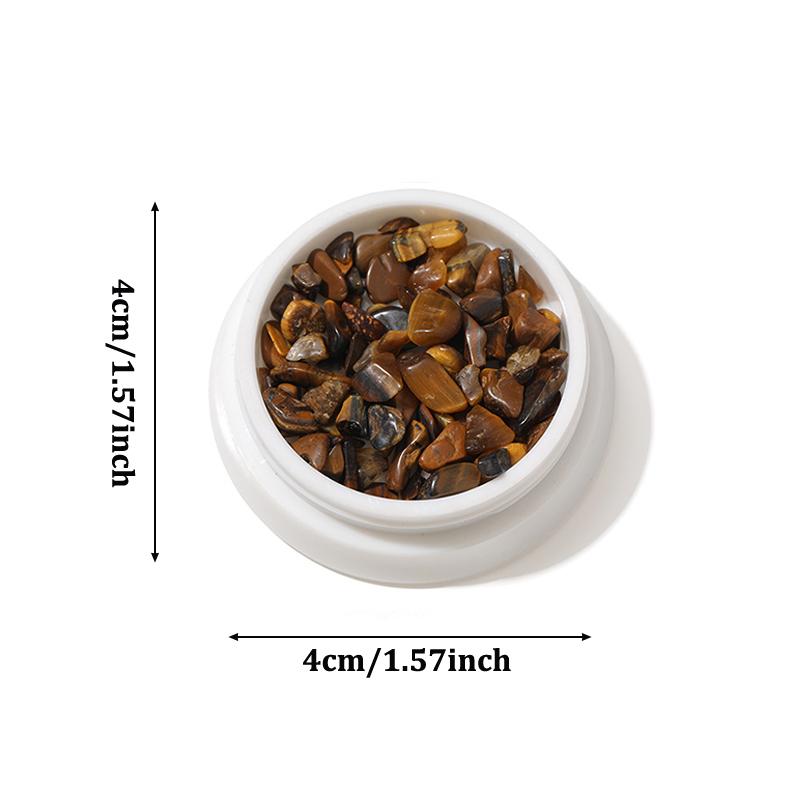 Crystal Stone Nail Accessories 1 Box Mini Colorful Natural Stone Nail Charms Irregular For Diy Nails Decorations