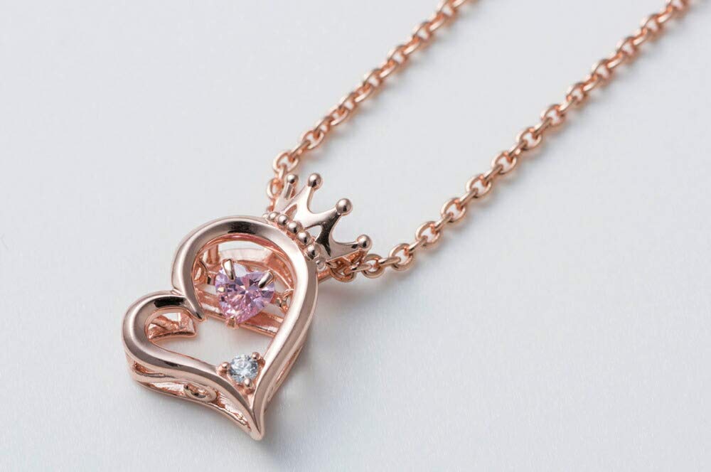 [Dancing Stone] Heart Stone Silver Top (Single) SETS-8704 Free Size  Pink