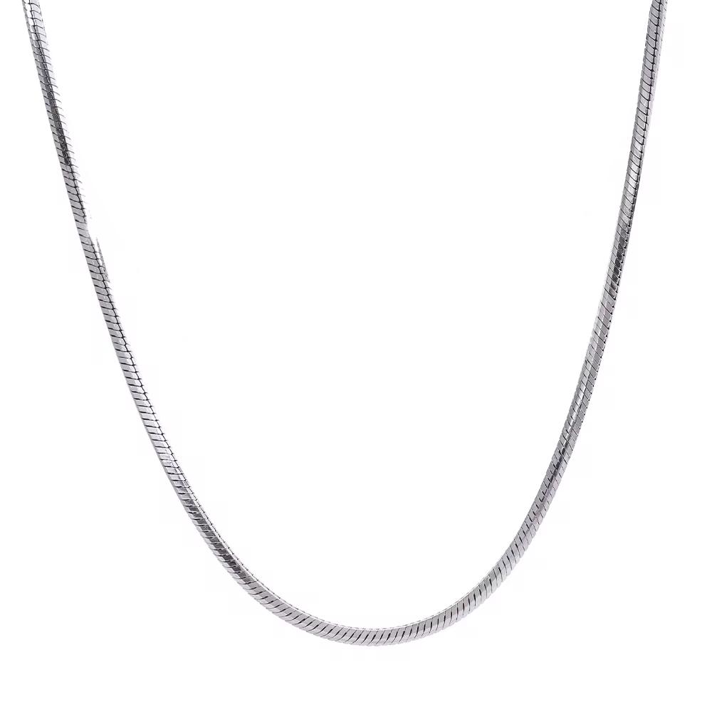 

Yhpup 90+5cm New Square Exquisite Long Bling Chain Necklace 316L Stainless Steel Unisex Metal Waterproof Stylish Jewelry