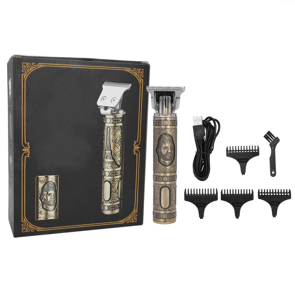 

Electric Trimmer Hair Clippers USB Rechargeable Professional Carving Hair Cutter