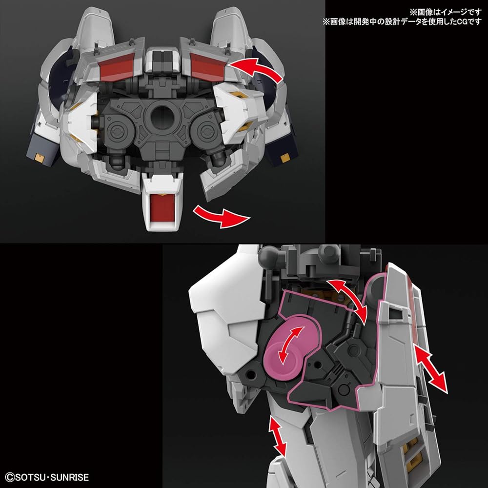 Bandai Spirits RG Mobile Suit Gundam Char's Counterattack Nu Gundam 1/144 Scale Color-Coded Model Kit