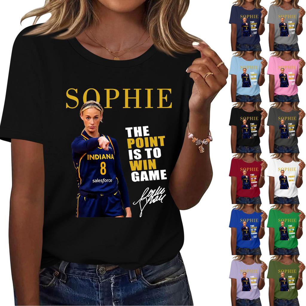 Unisex Casual Letter Print Neck Short Sleeve T-Shirt for Everyday Wear