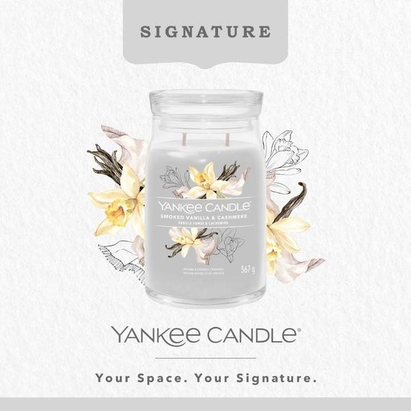 Yankee Candle Signature Duża Świeca W Słoiku Smoked Vanilla & Cashmere 567G