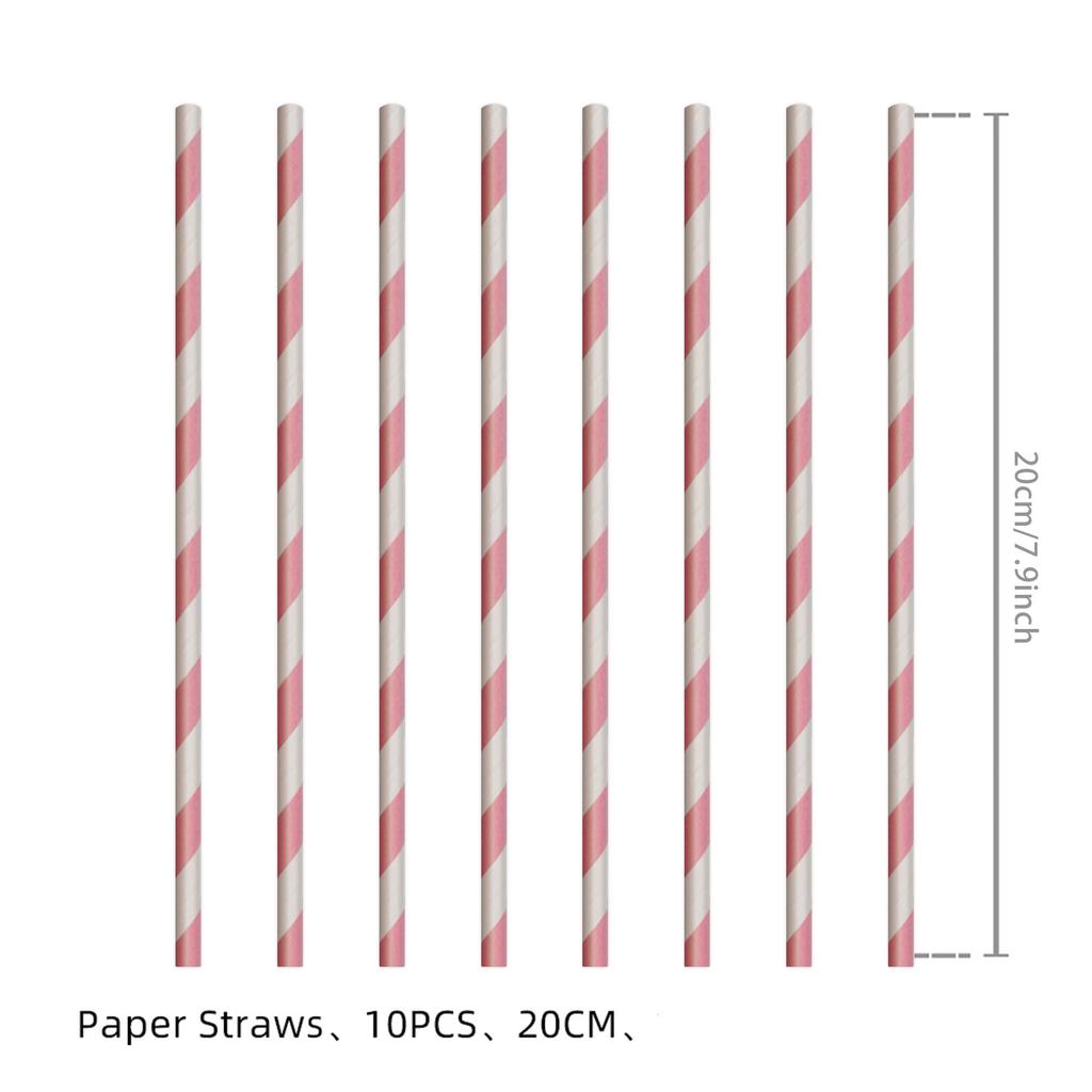 Pink Bow Tie Disposable Tableware Birthday Party Supplies Festival Tableware Pink Pattern Plate Mat Disposable Paper Cups Knive