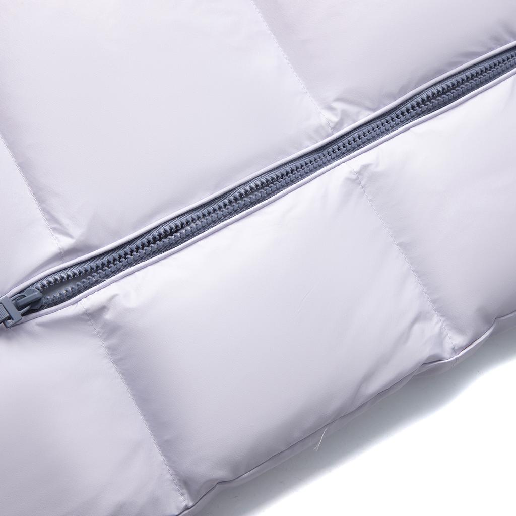 Li Ning Table Tennis Series Comfortable Casual Simple Stand Collar Zipper Letter Warm Vest Unisex Vests Sea-Salt-Purple AMRV065-3