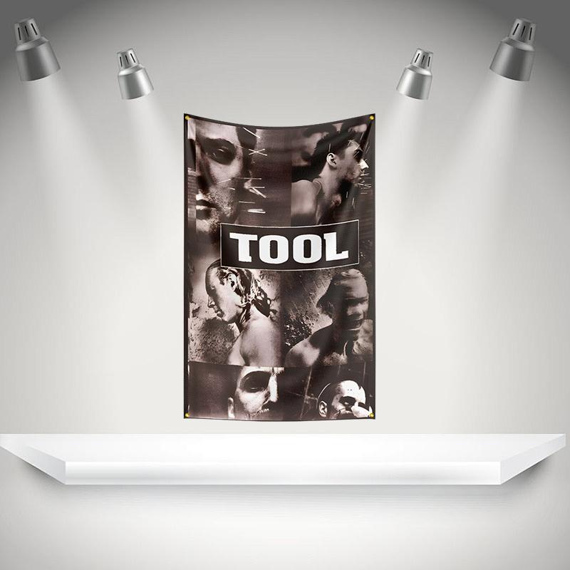 The Ttools Flag Rock Music Band Banner 3x5ft With Brass Grommets Hd Printing Tapestry Exhibition Music Band Fans Garage Decor