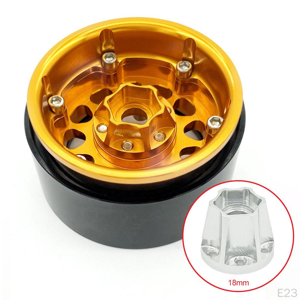 Hexagon Wheel Hubs Spare Parts Aluminum Alloy Modification Accessories Widening for RC Crawler