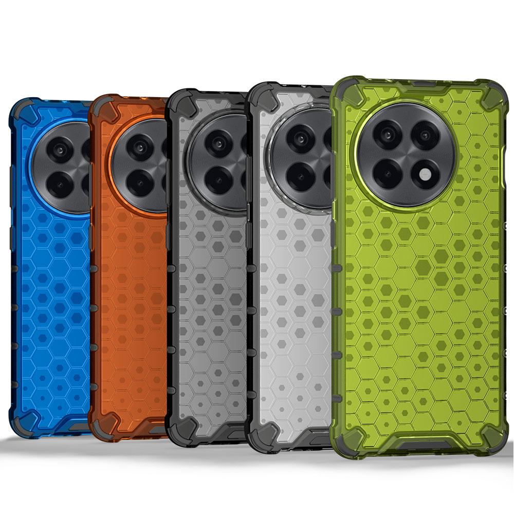 KEYSION Shockproof Armor Case for OnePlus 13R 5G 1+13r Soft Silicone+PC Transparent Honeycomb Phone Cover for OnePlus Ace 5 Pro