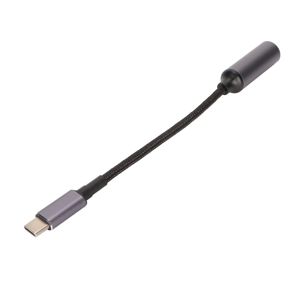DC 5.5mmx1.7mm To Type C Power Cable Female To Male 100W PD Charging Cable with Identification Chip for Phone Tablet
