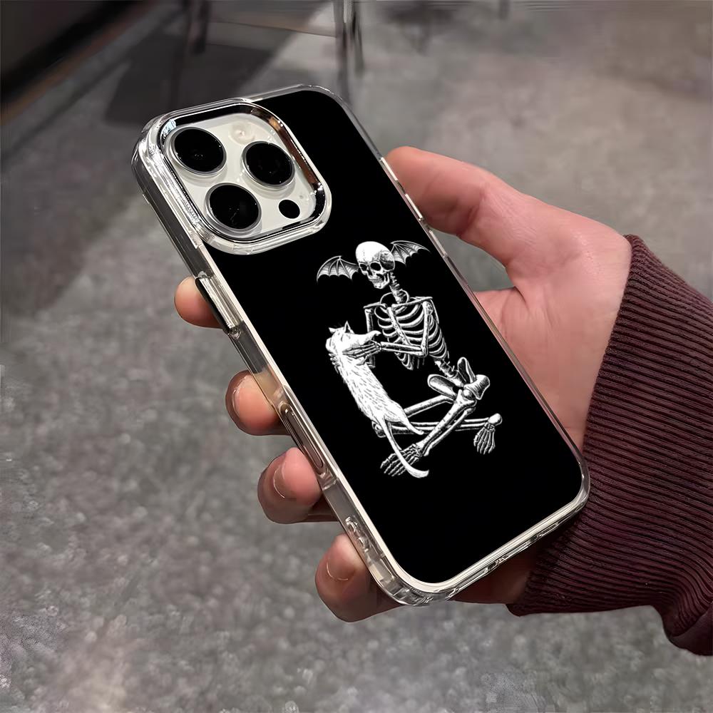 A-Avenged Sevenfold Phone Case For IPhone 17 Air 16 E 15 14 13 12 11 Plus Pro Max Electroplated Transparent Soft Shell