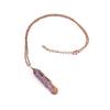 Ancient Red Copper Wound Tree Of Life Natural Crystal Hexagonal Prism Necklace Fortune Tree Necklace N