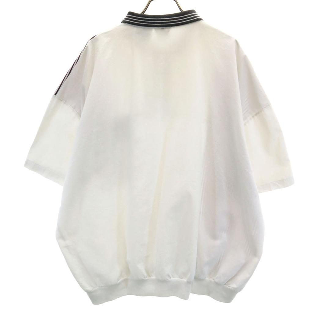 NEW FAST 00s Old Short Sleeve Polo Shirt XL White X Black Men's Used