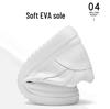 Men's Breathable Skate Sneakers - 10cm Invisible Lift, Thick Sole, White Casual Shoes