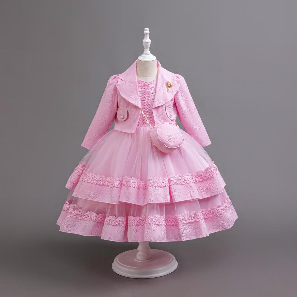 Completo Due Pezzi Floreale per Bambina - Outfit di Compleanno per Neonati e Bambini Piccoli