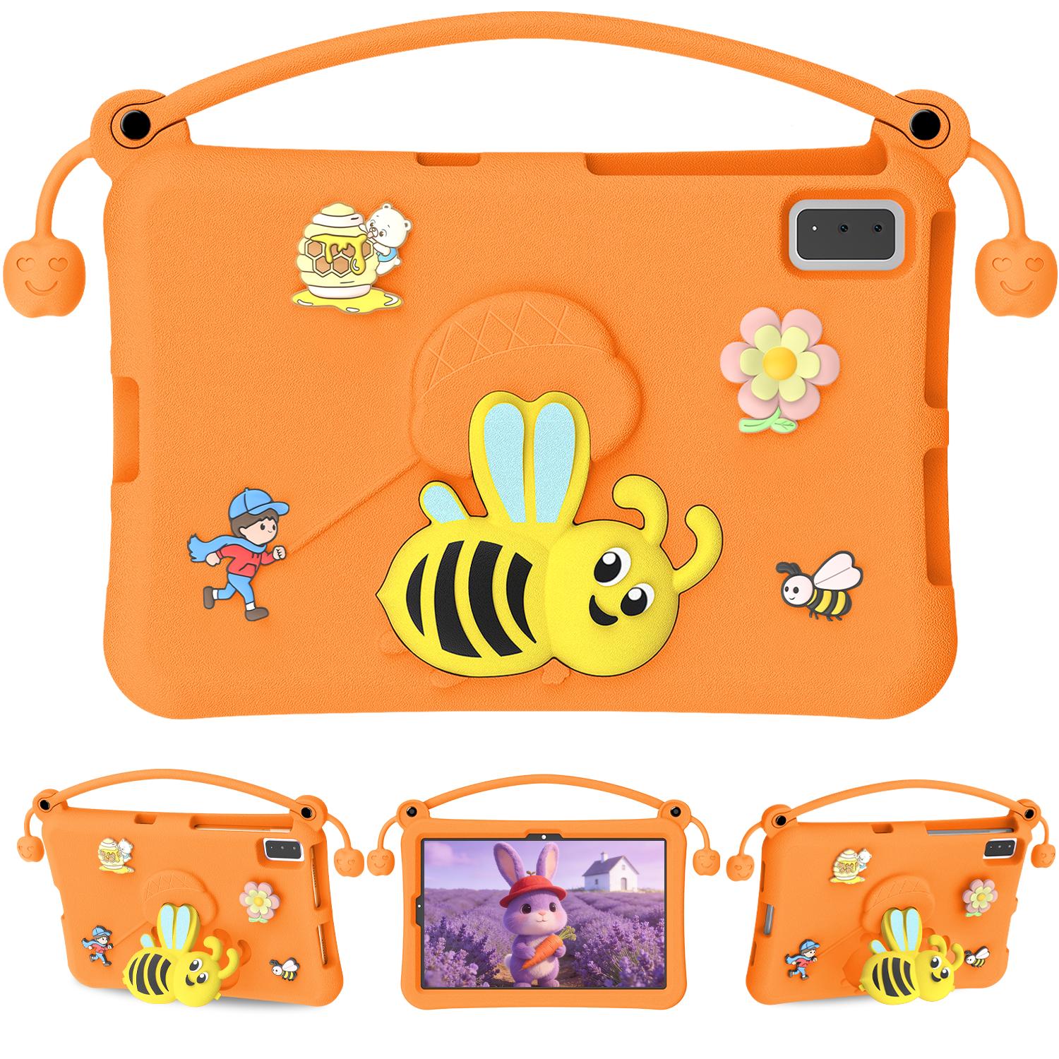 Étui pour Enfant pour Samsung Galaxy 10.4  TAB S6 S5E 10.5 TAB A7 T500 T509 S6 10.4 P610 P615 P620 P625 Résistant aux Chocs avec Poignée Support S6 Lite P610 615 orange