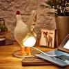 Funny Decor Chicken Led Lamp Chicken Eggs Night Lamp Taxidermy Egg Desk Lamp