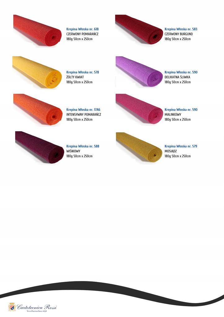 Bibuła dekor Krep 50x250 cm 180GR 561 ZIEL CIEMNY