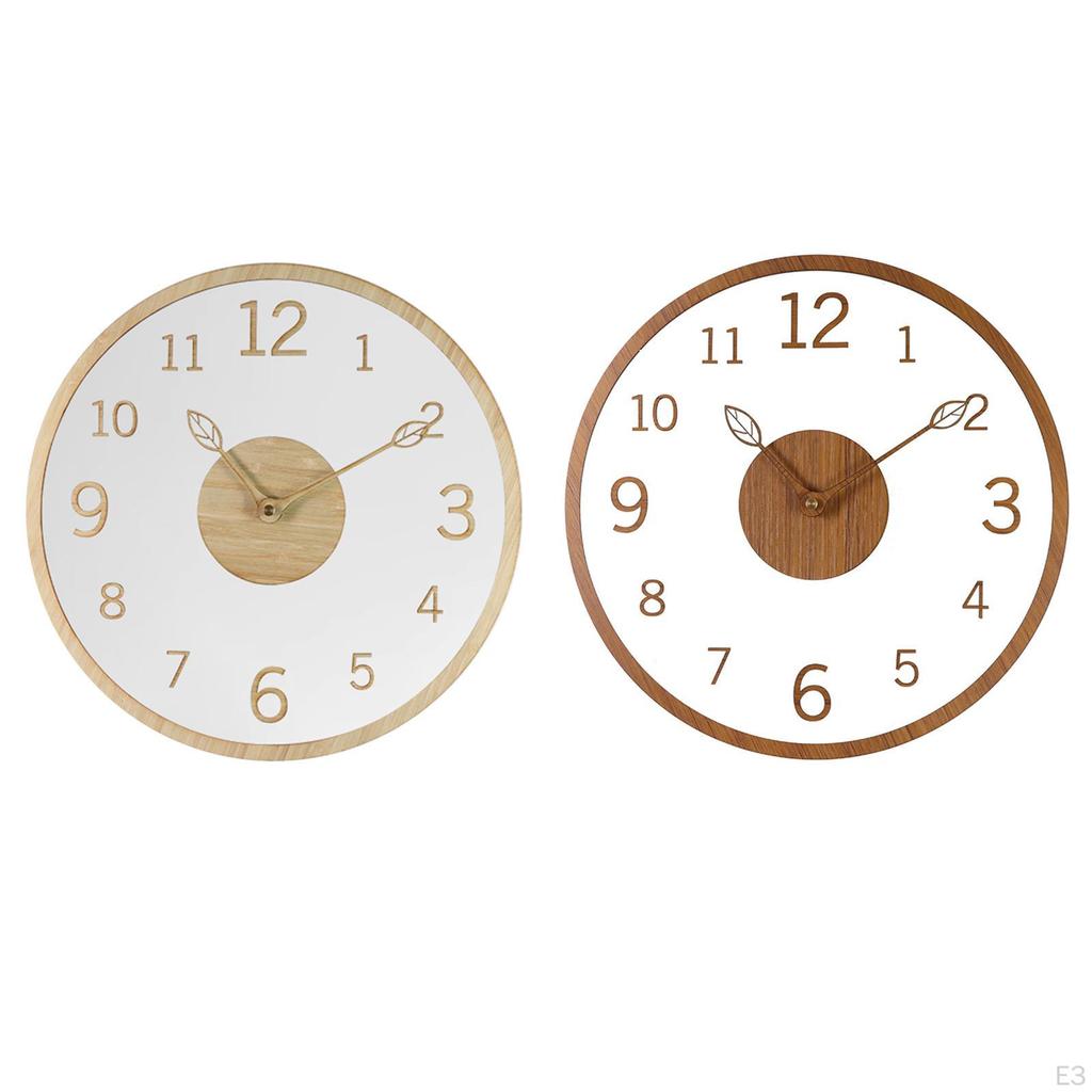 Acrylic Wall Clock for Living - Non Ticking Design Classrooms And Bathrooms