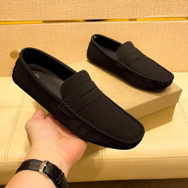 Maedef New High Quality Suede Loafers Men Casual Anti-Slip Men Outdoor Flats Shoe Comfortable Fashion Breathable Mens Shoes