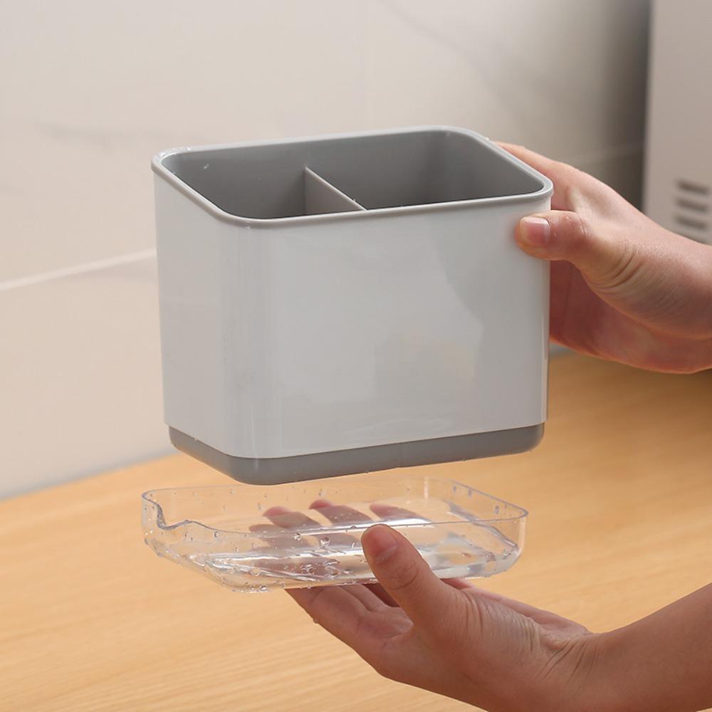 Three-Layer Organizer Cutlery Drain Rack Spoon Fork Storage Holder Chopsticks Cage Chopstick Box