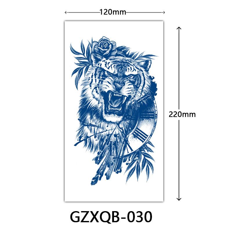 Herbal Half Arm Tattoo Stickers, Big Arm Juice Semi-Permanent Tattoo Stickers, Sweatproof Tattoo