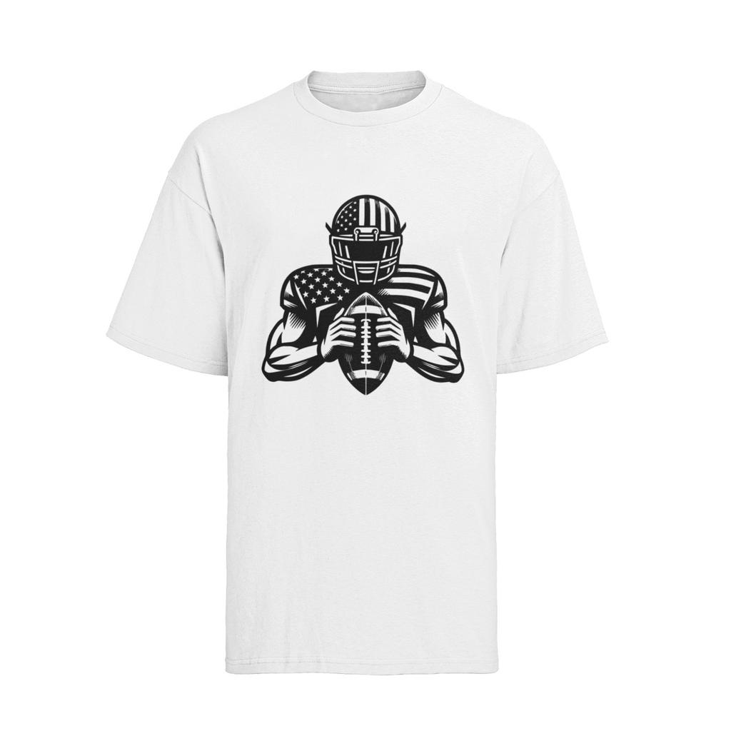 T-shirt Bio Coton Homme Femme Haut Motifs Sportifs Football Américain Super Bowl USA