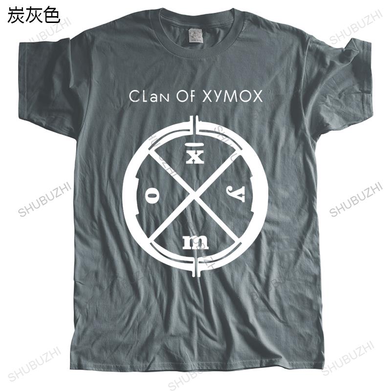 new arrived summer men t shirt short sleeve CLAN OF XYMOX LOGO SHIRT DARKWAVE GOTHIC ROCK SYTHPOP T-SHIRT fashion tees