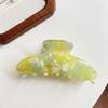Acetic Acid Acetate Hair Claw Fresh Flower Hair Claw Fashion Irregular Pattern Shark Clip  Travel